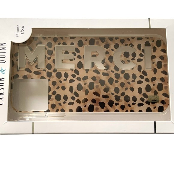 NEW IN Box Carson & Quinn Case for iPhone 11 / 11XR  Merci Cheetah Print Graphic - Picture 3 of 4